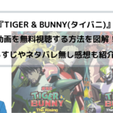 『TIGER & BUNNY(タイバニ)』 劇場版(映画)フル動画を無料視聴する方法を図解！
