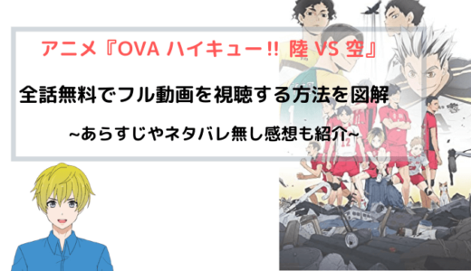 アニメ『ハイキュー!! OVA 陸VS空』全話無料でフル動画を視聴する方法を図解