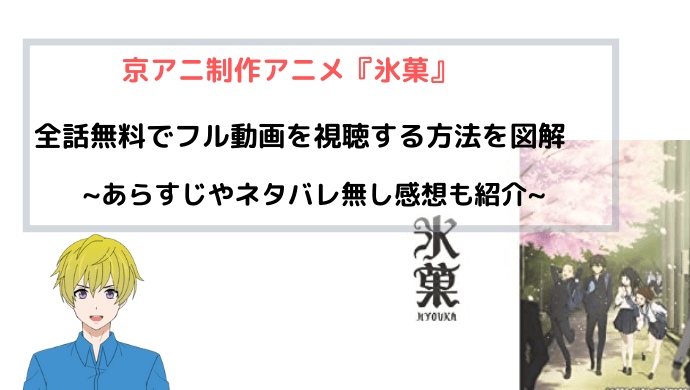 アニメ 氷菓 全話無料でフル動画を視聴する方法を図解 京アニ 青バラさんが通る